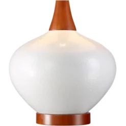 360 Lighting Brice Modern Mid Century Accent Table Lamp 23" High Ivory Ceramic Wood Neck Off White Drum Shade For Bedroom Living Room Bedside Office 12 360 Lighting Brice Modern Mid Century Accent Table Lamp 23" High Ivory Ceramic Wood Neck Off White Drum Shade For Bedroom Living Room Bedside Office -Home Decor Shop GUEST 8aa88849 cc3b 4fbb bdeb d4785430dc77