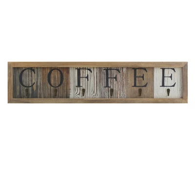 Emma And Oliver Distressed Rustic Coffee Sign With 6 Sturdy Metal Hooks To Accommodate Most Mug Sizes 12 Emma And Oliver Distressed Rustic Coffee Sign With 6 Sturdy Metal Hooks To Accommodate Most Mug Sizes - Image 10