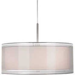 Possini Euro Design Brushed Nickel Pendant Chandelier 20" Wide Modern Organza Outer White Inner Shade 3-Light Fixture For Dining Room Kitchen Island 12 Possini Euro Design Brushed Nickel Pendant Chandelier 20" Wide Modern Organza Outer White Inner Shade 3-Light Fixture For Dining Room Kitchen Island -Home Decor Shop GUEST 8b5daa8c 3903 4cf2 bc2c a677cb4df154