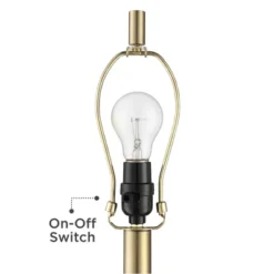 360 Lighting Camile Modern Table Lamps 25" High Set Of 2 Brass Metal With USB Charging Port Oatmeal Drum Shade For Bedroom Living Room Bedside Desk -Home Decor Shop GUEST 8b6018b5 158e 4a4f 83c2 4d74014f135d