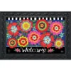 Briarwood Lane Bright Blooms Spring Doormat Welcome Floral Primitive Indoor Outdoor 30" X 18"