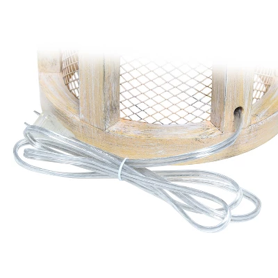 Wood Arch Farmhouse Table Lamp With Fabric Shade Natural - Lalia Home 8 Wood Arch Farmhouse Table Lamp With Fabric Shade Natural - Lalia Home - Image 6