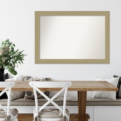 40" X 28" Non-Beveled Mosaic Gold Wall Mirror - Amanti Art 8 40" X 28" Non-Beveled Mosaic Gold Wall Mirror - Amanti Art - Image 6