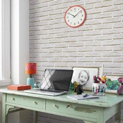 Seiko 8" Heya Wall Clock - Orange -Home Decor Shop GUEST 8e949e13 ef04 44ab ba47 1667abbef3ab