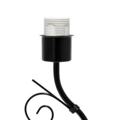 19" Contemporary Metal Winding Ivy Table Desk Lamp With Brown Fabric Shade - Creekwood Home -Home Decor Shop GUEST 8ece96c2 3a3a 4861 8bdd ea8470a3d26f