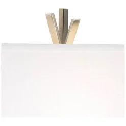 Possini Euro Design Modern Table Lamps 30" Tall Set Of 2 Brushed Steel Black White Linen Rectangular Shade For Living Room Family Bedroom -Home Decor Shop GUEST 8eedfaeb 4e0f 44aa 975d b4b4c14379d0