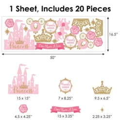 Big Dot Of Happiness Little Princess Crown - Peel And Stick Nursery And Kids Room Vinyl Wall Art Stickers - Wall Decals - Set Of 20 14 Big Dot Of Happiness Little Princess Crown - Peel And Stick Nursery And Kids Room Vinyl Wall Art Stickers - Wall Decals - Set Of 20 -Home Decor Shop GUEST 90bb005b d42c 4a4c b4f2 ed00fb66a8f8