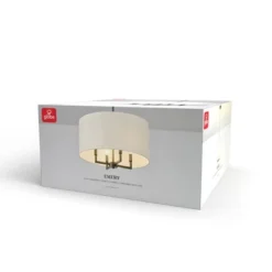 4-Light Matte Black Chandelier With Beige Fabric Shade - Globe Electric -Home Decor Shop GUEST 91612bb5 5858 4673 ba1c b2fd28e74a77