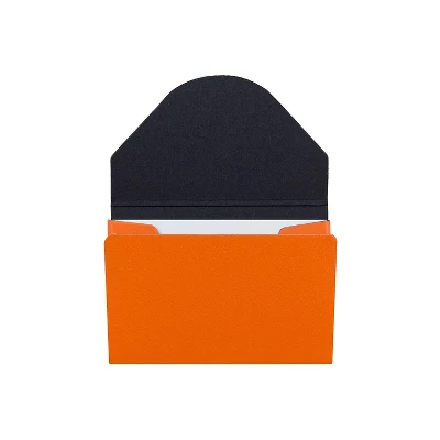 JAM PAPER Matte Business Card Case With Flap Orange (369032736) 3 JAM PAPER Matte Business Card Case With Flap Orange (369032736)