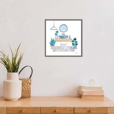 16" X 16" Relax I By Farida Zaman Framed Canvas Wall Art - Amanti Art 5 16" X 16" Relax I By Farida Zaman Framed Canvas Wall Art - Amanti Art - Image 3