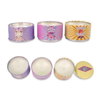 Ukonic Harry Potter Honeydukes Stacking Tins Of Scented Soy Wax Candles | Set Of 3 3 Ukonic Harry Potter Honeydukes Stacking Tins Of Scented Soy Wax Candles | Set Of 3