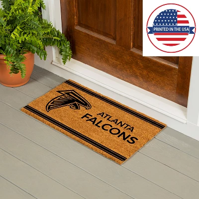 Evergreen Atlanta Falcons Logo Turf Mat, Brown- 28 X 16 Inches Indoor Outdoor Doormat 6 Evergreen Atlanta Falcons Logo Turf Mat, Brown- 28 X 16 Inches Indoor Outdoor Doormat - Image 4