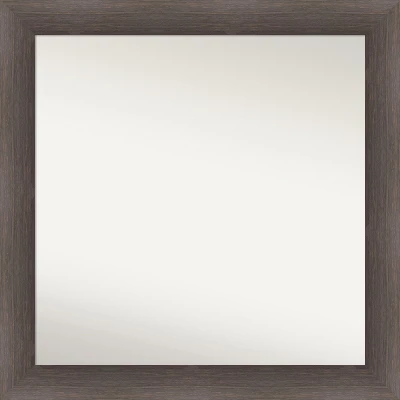Hardwood Non-Beveled Wood Bathroom Wall Mirror 14 Hardwood Non-Beveled Wood Bathroom Wall Mirror - Image 12