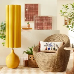 Floor Lamp Yellow Ceramic With Elongated Shade (Includes LED Light Bulb) - Opalhouse™ Designed With Jungalow™ 7 Floor Lamp Yellow Ceramic With Elongated Shade (Includes LED Light Bulb) - Opalhouse™ Designed With Jungalow™ -Home Decor Shop GUEST 95b449fe 3e14 4047 9981 8f535191462d