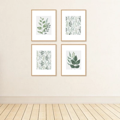 Big Dot Of Happiness Boho Botanical - Unframed Greenery Linen Paper Wall Art - Set Of 4 - Artisms - 8 X 10 Inches 4 Big Dot Of Happiness Boho Botanical - Unframed Greenery Linen Paper Wall Art - Set Of 4 - Artisms - 8 X 10 Inches - Image 2