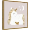 16" X 16" Sleepy Unicorn II By Victoria Barnes Framed Canvas Wall Art - Amanti Art -Home Decor Shop GUEST 9669a93b 22c8 4528 bd75 bdc7c8761d2a