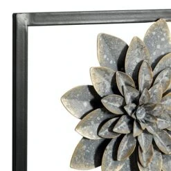 Set Of 2 Metal Floral Wall Decors With Black Frame Gray - Olivia & May 13 Set Of 2 Metal Floral Wall Decors With Black Frame Gray - Olivia & May -Home Decor Shop GUEST 9734e3fe b1c5 40de ba76 fa29277b6f11