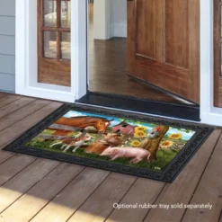 Briarwood Lane Making Friends Summer Doormat Farm Animals Horse Dog Pig Indoor Outdoor 30" X 18" 6 Briarwood Lane Making Friends Summer Doormat Farm Animals Horse Dog Pig Indoor Outdoor 30" X 18" -Home Decor Shop GUEST 97d60a34 10ad 4a2d a09f 6f7fc04c23cb