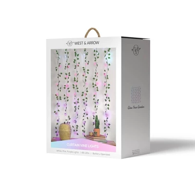 5' X 3.5' LED Vine Curtain String Lights Ombre - West & Arrow 4 5' X 3.5' LED Vine Curtain String Lights Ombre - West & Arrow - Image 2