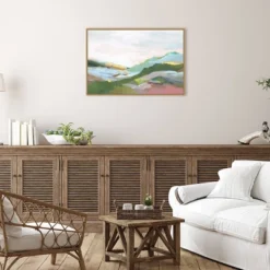 33" X 23" Highland Landscape I By Isabelle Z Framed Canvas Wall Art Print - Amanti Art -Home Decor Shop GUEST 98cdb770 6698 4eaa 9b01 70439553ade5