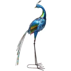 Sunnydaze Decor Sunnydaze Metal Peacock Outdoor Garden Yard Art Statue Sculpture - 34" -Home Decor Shop GUEST 98e29c62 377e 4791 925d 2c6dc9ded8f0