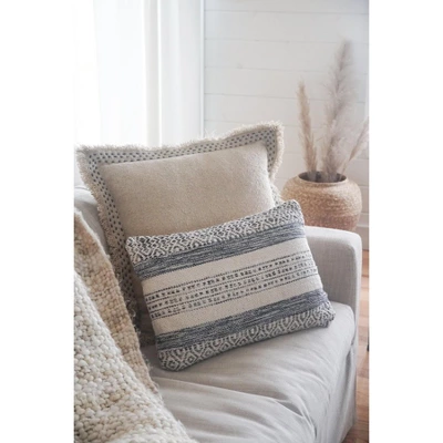 Hand Quilted Border Down Alternative 20x20 Pillow - Anaya 3 Hand Quilted Border Down Alternative 20x20 Pillow - Anaya