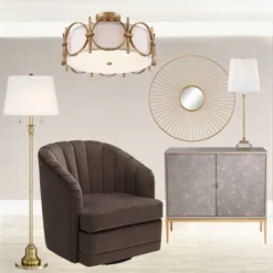 Barnes And Ivy Francis Mid Century Modern Ceiling Light Semi Flush Mount Fixture 18 1/4" Wide Gold 3-Light White Fabric Drum Shade For Bedroom Kitchen 13 Barnes And Ivy Francis Mid Century Modern Ceiling Light Semi Flush Mount Fixture 18 1/4" Wide Gold 3-Light White Fabric Drum Shade For Bedroom Kitchen -Home Decor Shop GUEST 997bb395 5a8c 4896 bf5b d26f9ff8a7b9