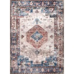 NuLOOM Eliza Machine Washable Traditional Medallion Area Rug -Home Decor Shop GUEST 9a201ce3 61e5 42aa 8b26 8cd10c50cecd