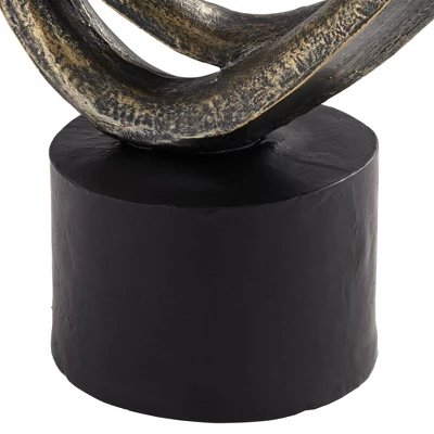 Kensington Hill Looping Heart 16 1/2" High Antique Bronze Sculpture 4 Kensington Hill Looping Heart 16 1/2" High Antique Bronze Sculpture - Image 2