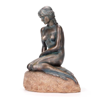 Techko Maid ABS Resin Little Mermaid Solar Outdoor Garden Statue Decor With Spotlight 5 Techko Maid ABS Resin Little Mermaid Solar Outdoor Garden Statue Decor With Spotlight - Image 3