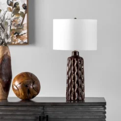 NuLOOM Marsala 24" Ceramic Table Lamp -Home Decor Shop GUEST 9a74f2e5 853b 4778 b309 4320d8ecd0af