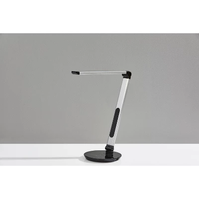 26.5" Rodney Charge Wireless Charging Multi-Function Desk Lamp (Includes LED Light Bulb) Silver - Adesso 4 26.5" Rodney Charge Wireless Charging Multi-Function Desk Lamp (Includes LED Light Bulb) Silver - Adesso - Image 2