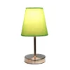 10.5" Petite Metal Stick Bedside Table Desk Lamp In Sand Nickel With Fabric Shade Green - Creekwood Home 2 10.5" Petite Metal Stick Bedside Table Desk Lamp In Sand Nickel With Fabric Shade Green - Creekwood Home -Home Decor Shop GUEST 9b8fd6f9 722c 4416 98cd 1ef9abae644c