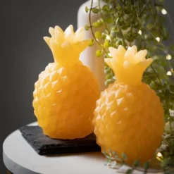 5"H Sullivans Yellow Pineapple Candle - Set Of 2, Yellow -Home Decor Shop GUEST 9bdcf4f6 50b1 48c9 b665 24b190a5dcae