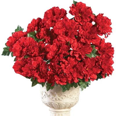 Collections Etc Artificial Multicolor Zinnia Bushes Stakes - Set Of 3 9 Collections Etc Artificial Multicolor Zinnia Bushes Stakes - Set Of 3 - Image 7