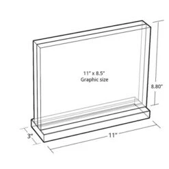 Azar Displays The Imperial Collection: Acrylic Block Frame On Acrylic Base, Horizontal 11"W X 8.5"H 7 Azar Displays The Imperial Collection: Acrylic Block Frame On Acrylic Base, Horizontal 11"W X 8.5"H -Home Decor Shop GUEST 9e3b95e5 d9d5 43ba a7fe c6fcdeedaa2f
