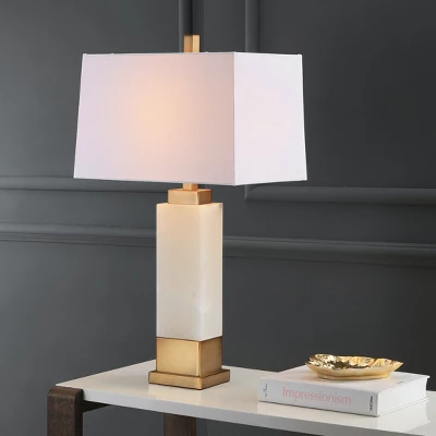 Rozella Alabaster 29.5-Inch H Table Lamp - White/Gold - Safavieh 5 Rozella Alabaster 29.5-Inch H Table Lamp - White/Gold - Safavieh - Image 3