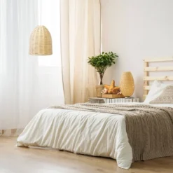 Elongated Coastal Dome Rattan Downlight Pendant Natural - Elegant Designs -Home Decor Shop GUEST 9f44ce93 bc45 4387 9d49 cbfd8e2afdd9