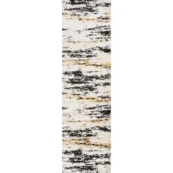 Nova Modern Bold Strie' Shag Area Rug - JONATHAN Y