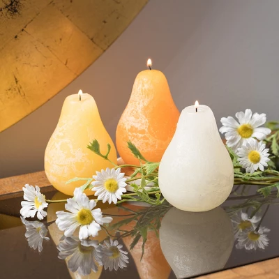 Sunny Pear Candles Kit - Set Of 3 3 Sunny Pear Candles Kit - Set Of 3