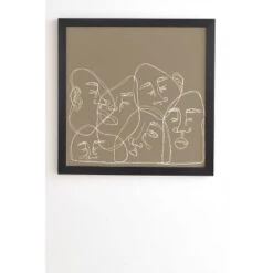 Simone Cotton Unrequited Love Framed Wall Canvas Black/Brown - Deny Designs -Home Decor Shop GUEST a16bd415 dae3 405c 8cd9 663782f6d87f