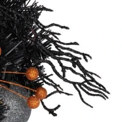 Northlight Orange Ornaments And Ghost Halloween Pine Wreath, 24-Inch, Unlit -Home Decor Shop GUEST a17789a6 aa2b 4c80 b7b3 effa1ac065b0