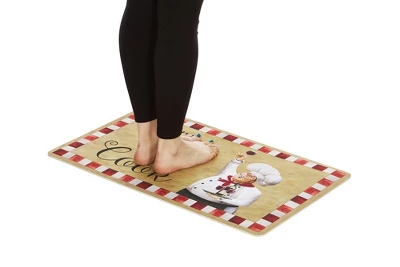 J&V TEXTILES 18" X 30" Cushioned Kitchen Floor Standing Mat (Kiss The Cook) 3 J&V TEXTILES 18" X 30" Cushioned Kitchen Floor Standing Mat (Kiss The Cook)