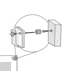 Azar Displays Floating Acrylic Wall Frame With Silver Stand Off Caps: 11" X 17" Graphic Size, Overall Frame Size: 15" X 21" -Home Decor Shop GUEST a218d281 86f9 4577 9b3f 2281d94f1055