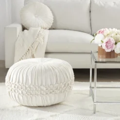 Mina Victory Sofia Pin Tuck Velvet Indoor 20"X20"X12" Pouf 10 Mina Victory Sofia Pin Tuck Velvet Indoor 20"X20"X12" Pouf -Home Decor Shop GUEST a2e10df1 ab73 4002 95cf 322005913751