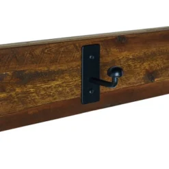 Durango Industrial Wood Coat Hook Entryway Shelf Dark Brown - Alaterre -Home Decor Shop GUEST a33c0f3b 1355 40cc aa9a 33a7b911455d