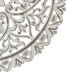 LuxenHome Distressed White Wood Flower Mandala 31.5" Round Wall Decor 12 LuxenHome Distressed White Wood Flower Mandala 31.5" Round Wall Decor -Home Decor Shop GUEST a37f1a38 cb6c 42bc a1e6 352d5bab0fdf