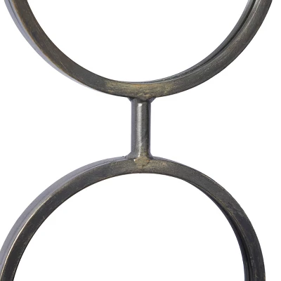 Modern Metal Wall Mirror Set Of 4 Black - Olivia & May 5 Modern Metal Wall Mirror Set Of 4 Black - Olivia & May - Image 3