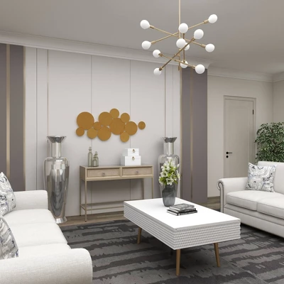 Contemporary Metal Abstract Wall Decor - CosmoLiving By Cosmopolitan 11 Contemporary Metal Abstract Wall Decor - CosmoLiving By Cosmopolitan - Image 9