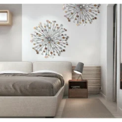 LuxenHome Silver, Black, And Gold Iron Metal Round Abstract Wall Decor 11 LuxenHome Silver, Black, And Gold Iron Metal Round Abstract Wall Decor -Home Decor Shop GUEST a4e74900 2f82 45a9 96f9 54bed97a2cc5